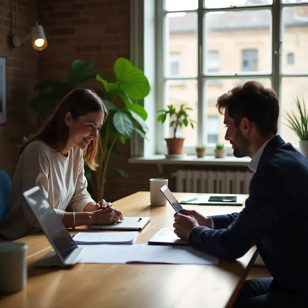Reunión colaborativa de diseñadores